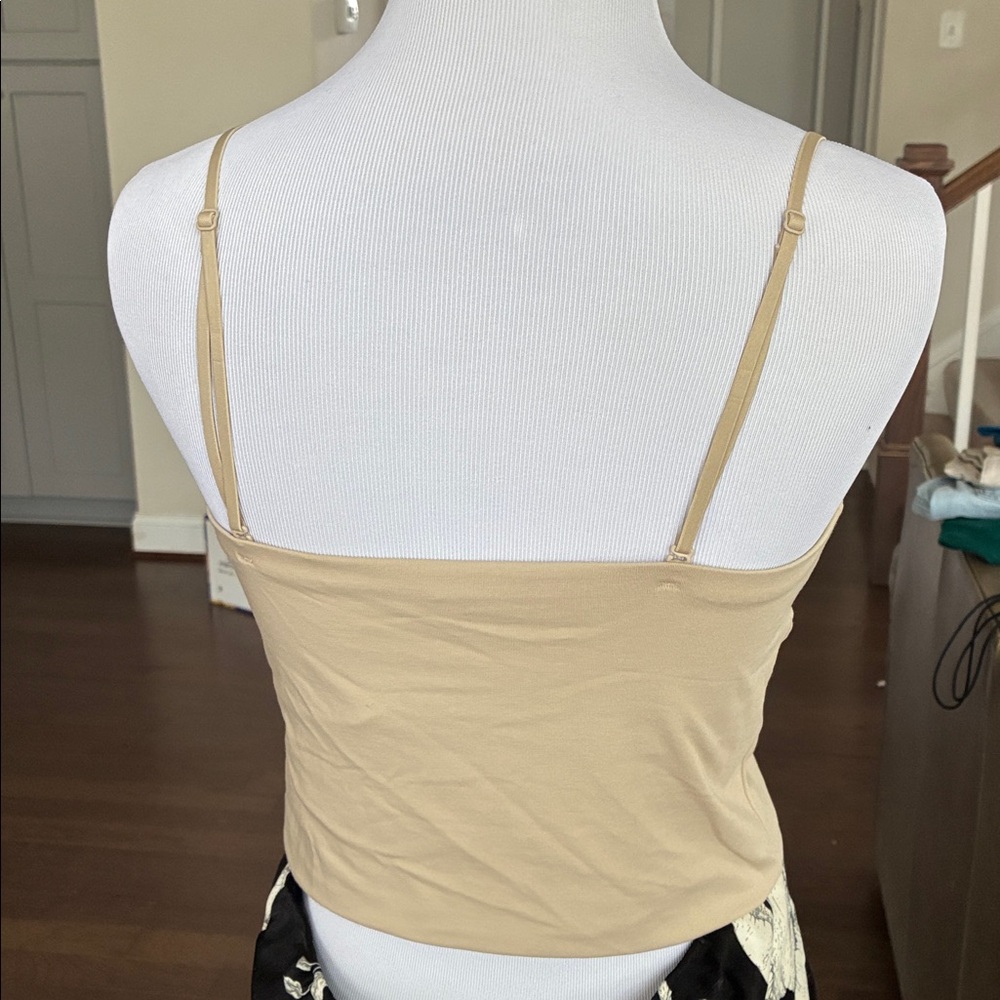 Uniqlo Tan Spaghetti Strap Bra Top(2) - Picture 2 of 7